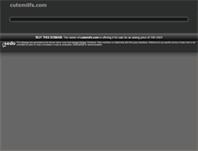 Tablet Screenshot of cutemilfs.com